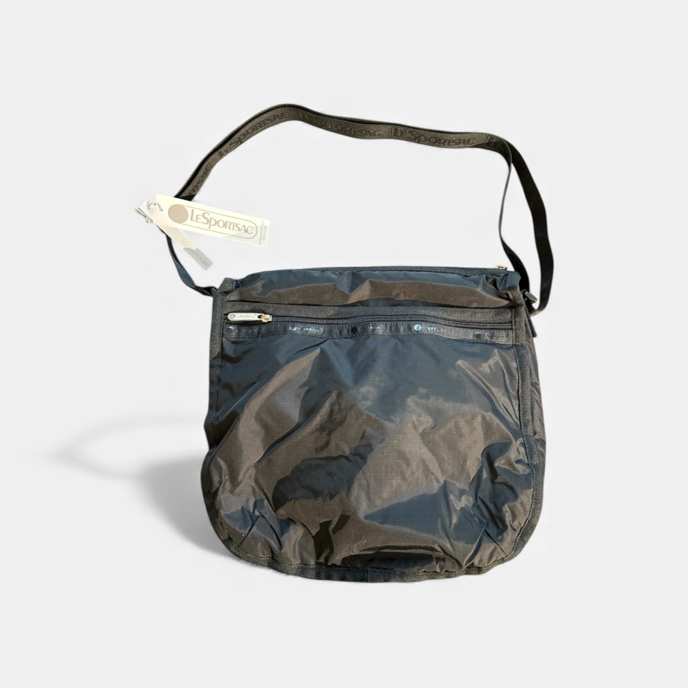 LeSportsac Black Goth Messenger Bag New With Tag